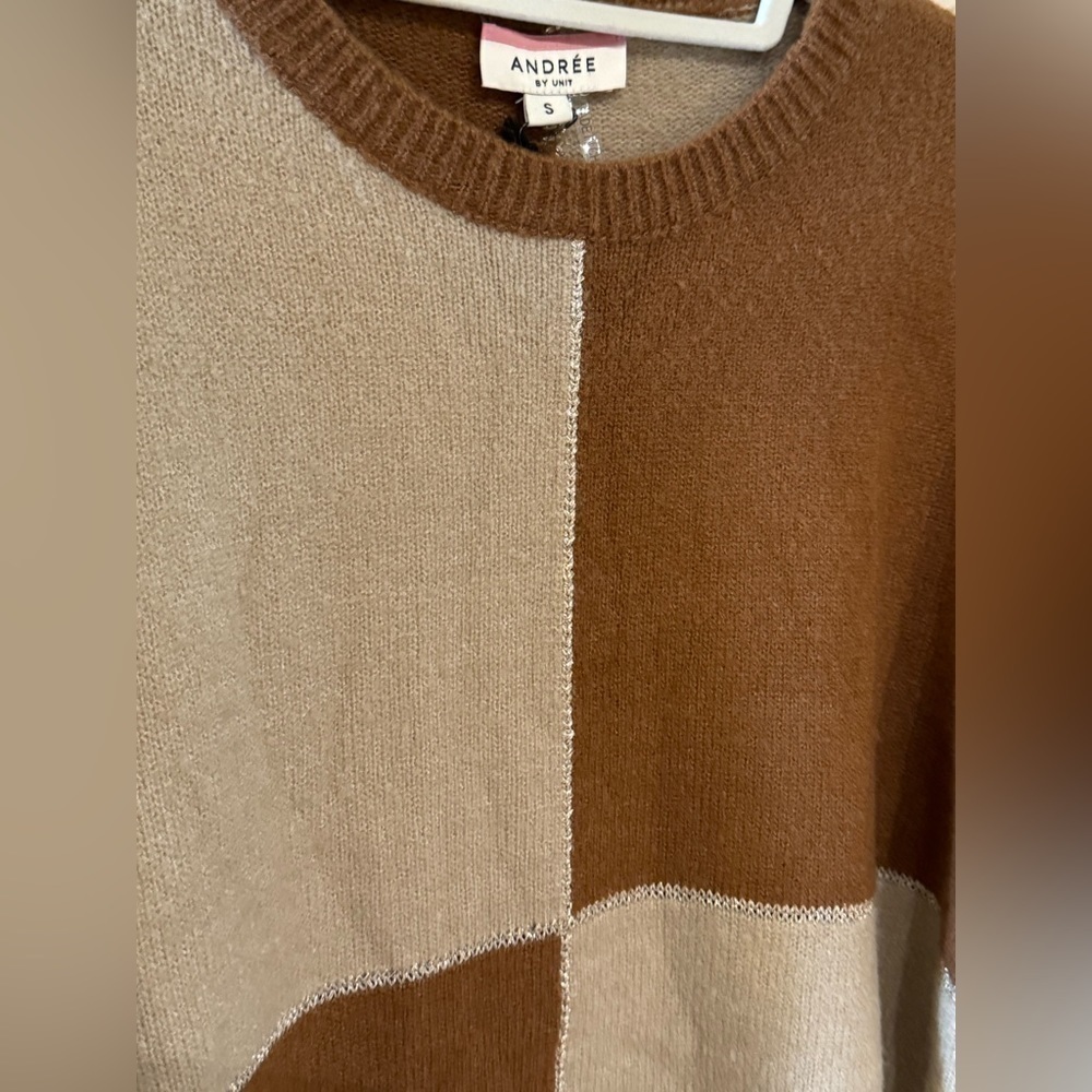 NEW Andree By Unit Colorblock Pullover Sweater Me… - image 3